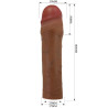Pretty Love - Manchon De Pénis Chane Avec Extension De 5 Cm Mulâtre